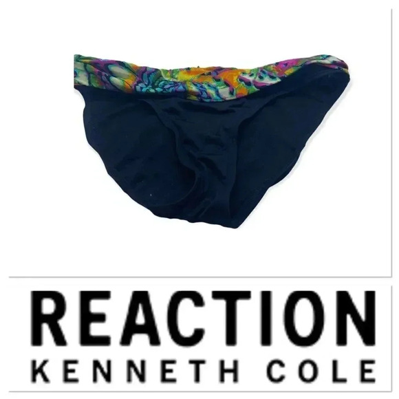 Kenneth Cole Reaction colorful and black swimsuit bottom size medium - Picture 1 of 6